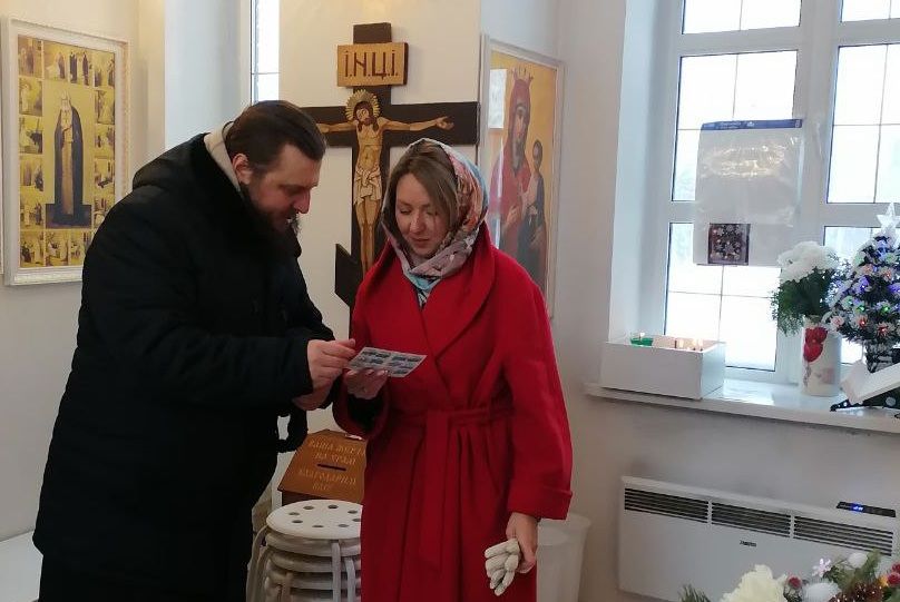 Визит главы Мочищенского сельсовета в храм-часовню Петра и Февронии