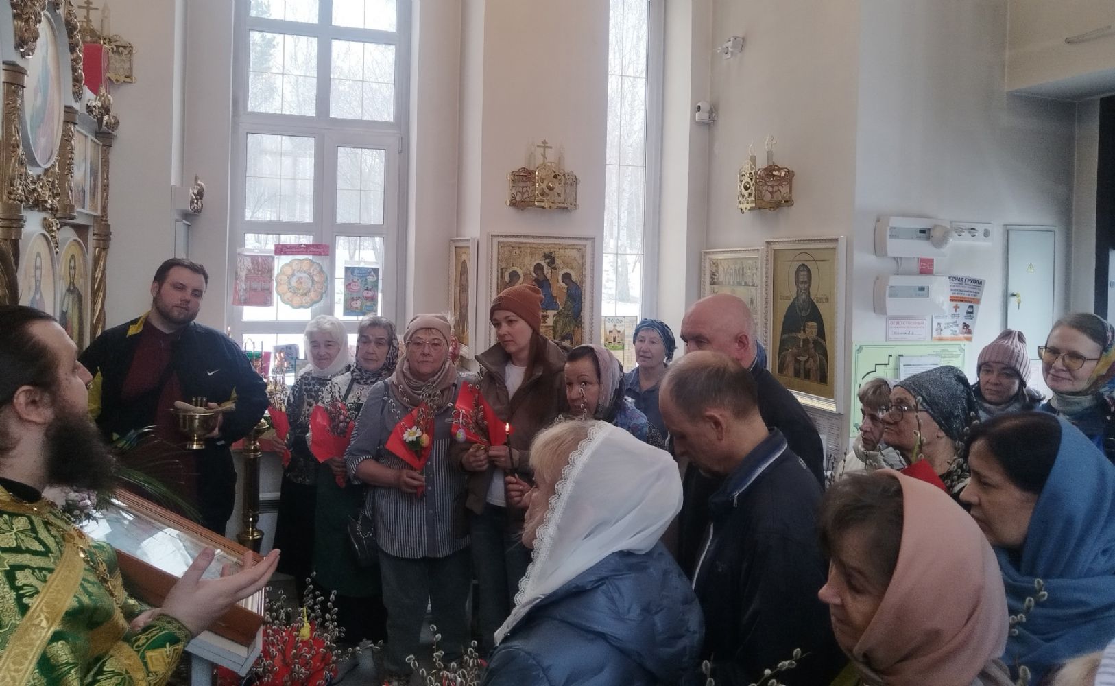 Вербное воскресенье в храме-часовне